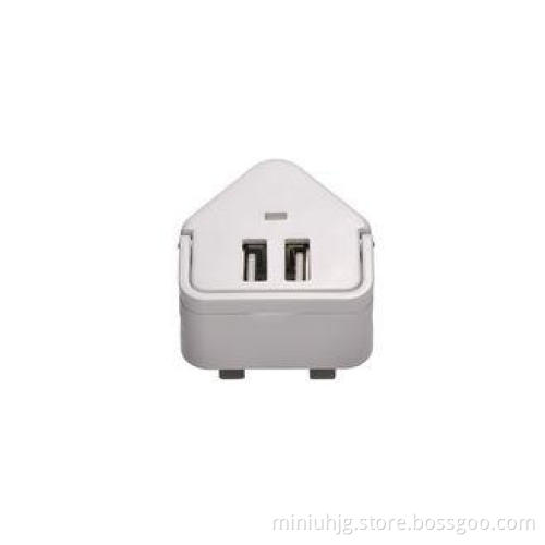 100 - 240v 3 Pin British Plug 1600Ma 1.6Amp Dual Universal